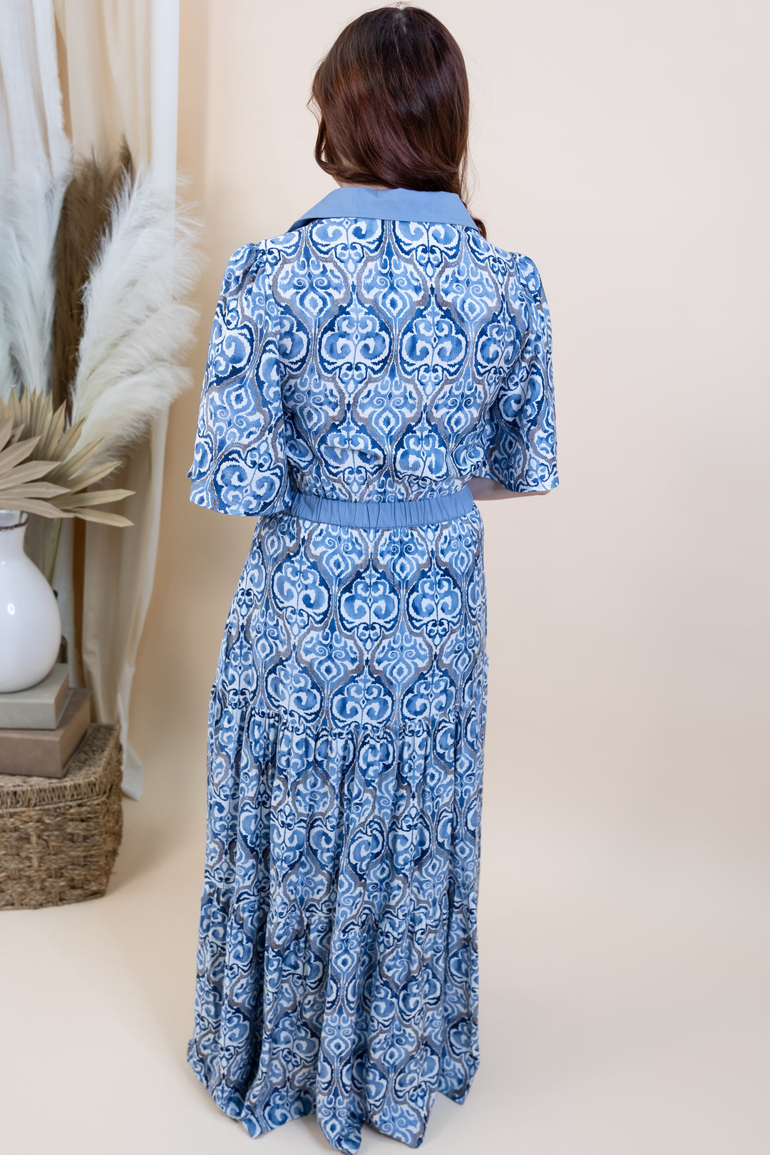 "Drift & Drape" Dress (Blue)