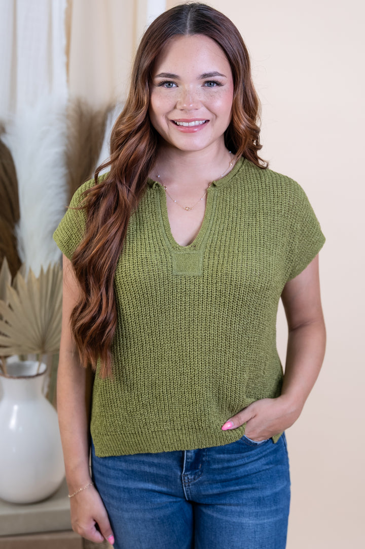 "Radiant Energy" Top (Kiwi)