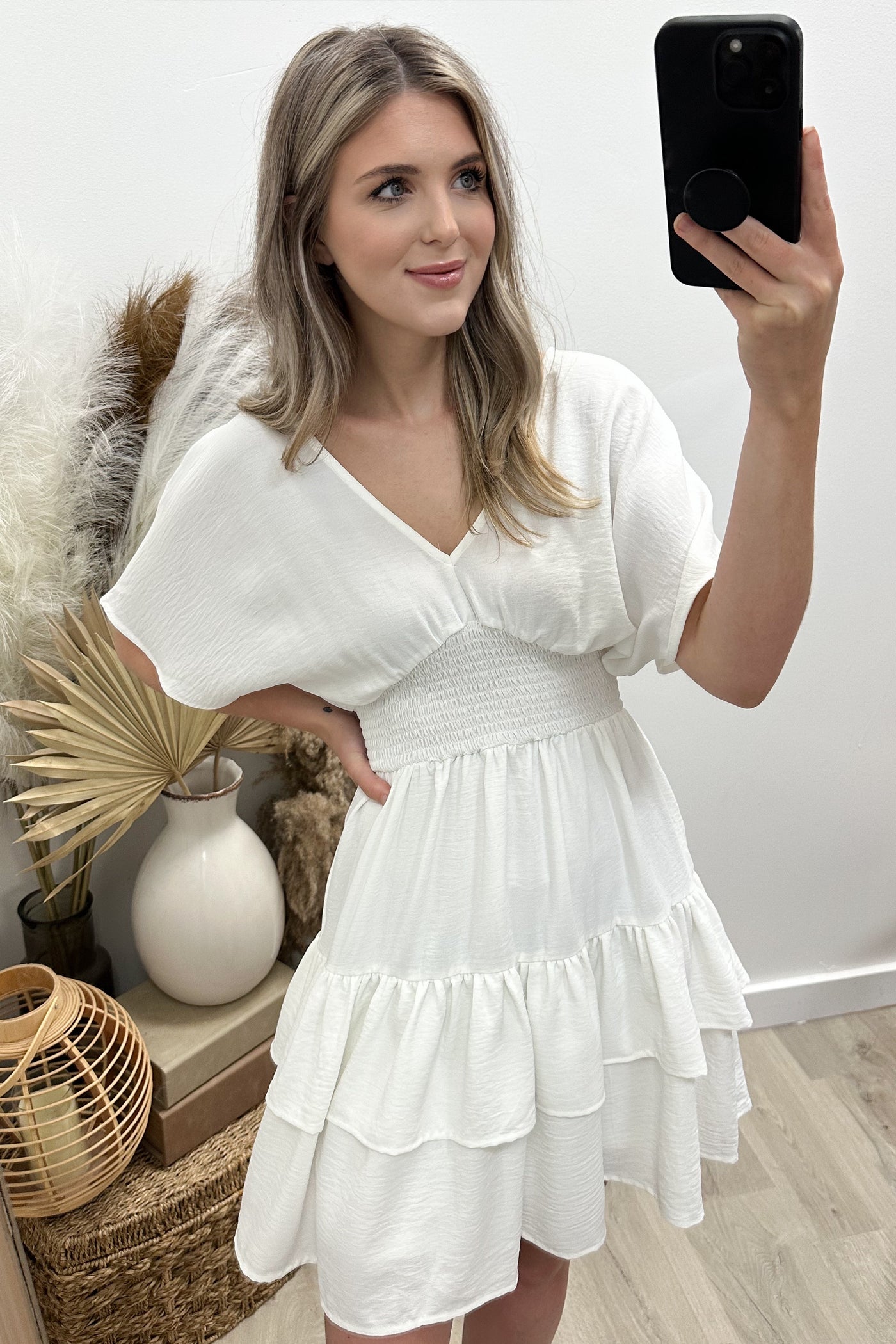 "Smooth Sailing" Dress (Off White)
