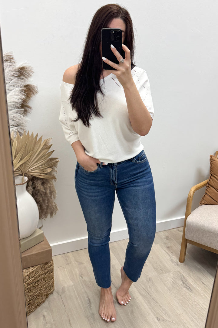 Bailey Cropped Slim Straight Jeans