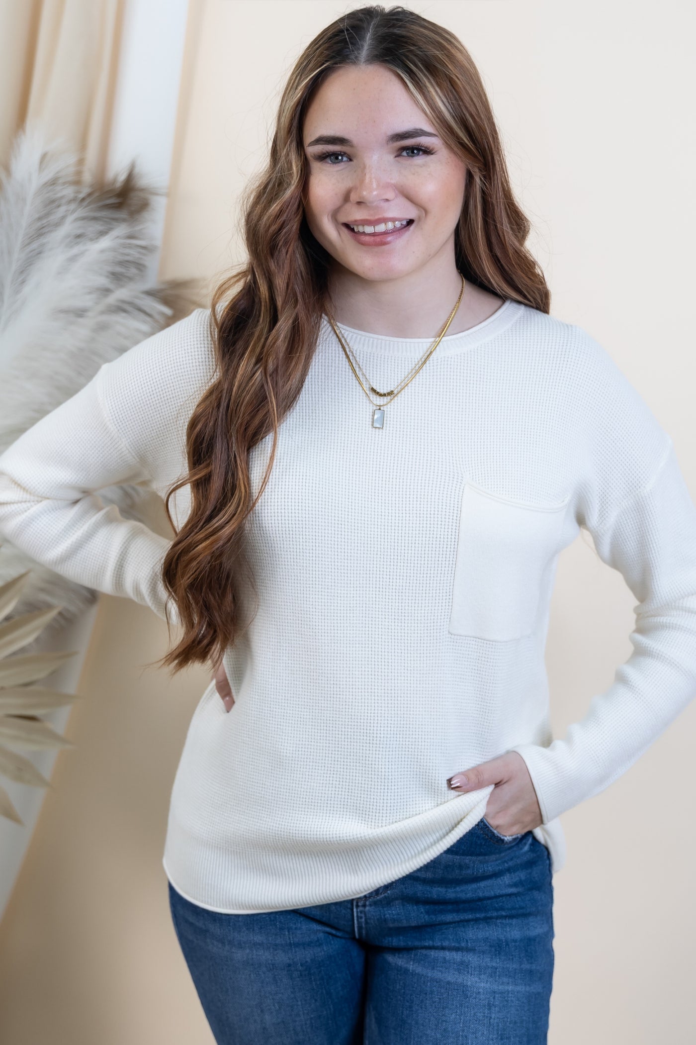 "A Minute More" Sweater (Ivory)