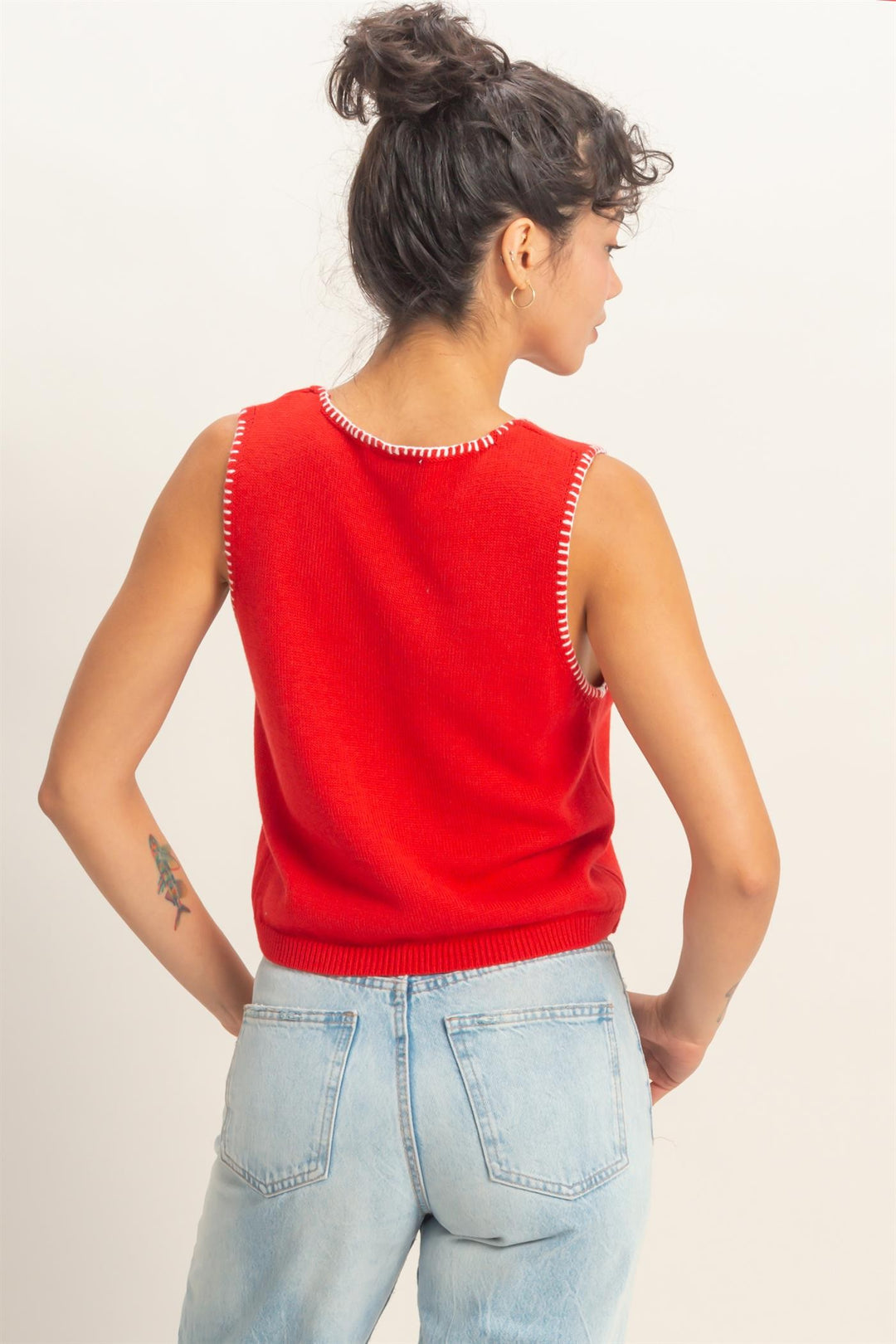 "Outline Of You" Vest (Red)