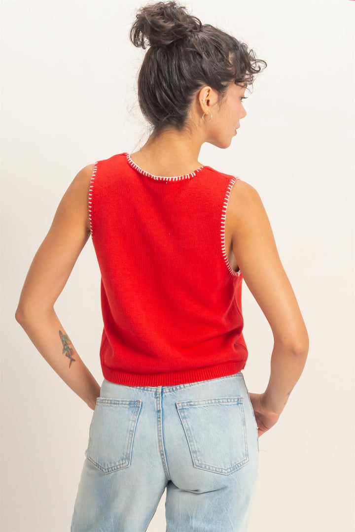 "Outline Of You" Vest (Red)