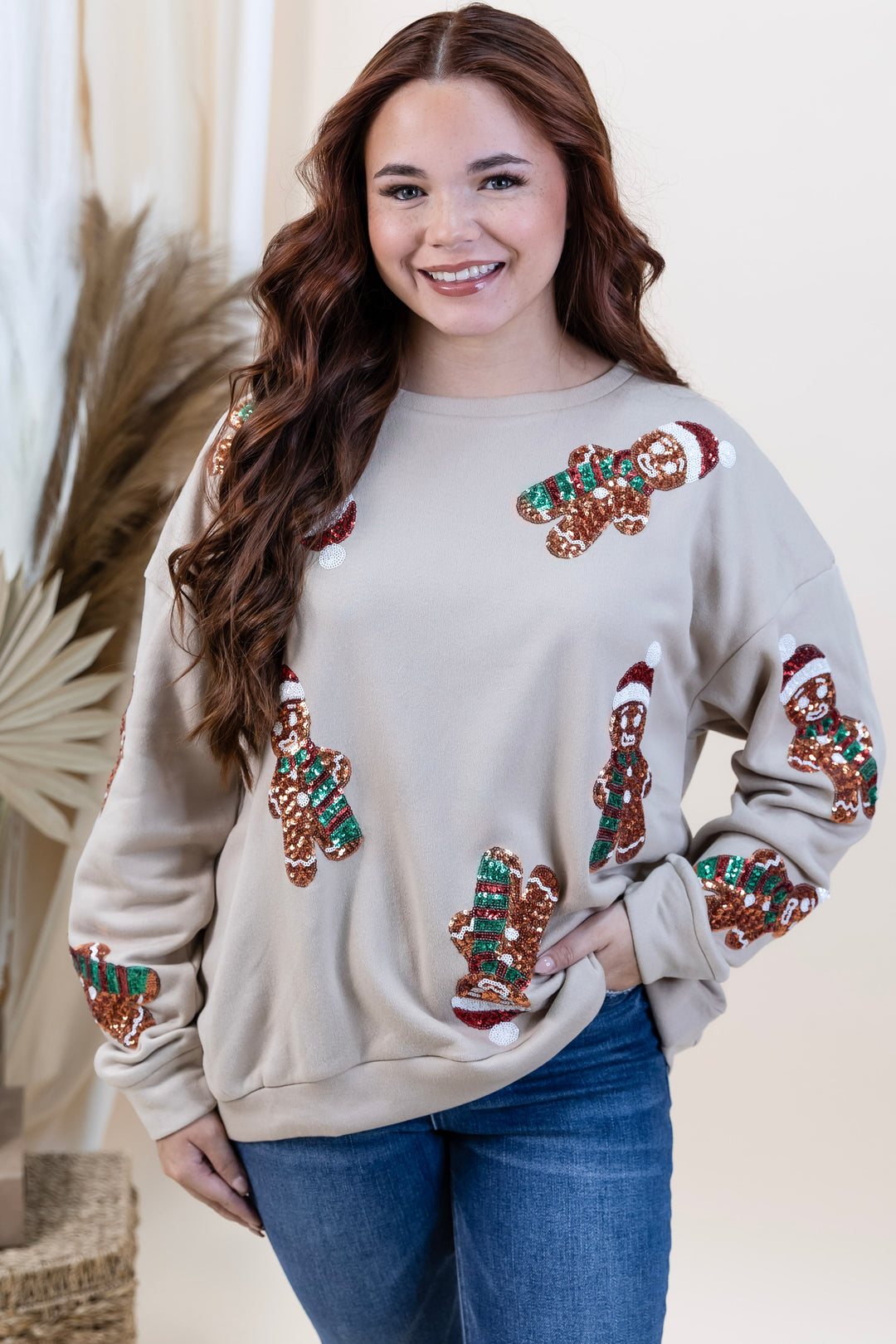 "Catch Me If You Can" Sweater (Oatmeal)