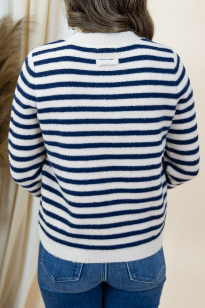 "Owning The Room" Cardigan (Navy)