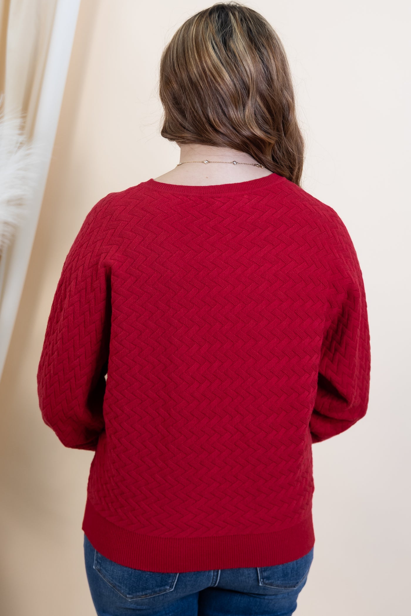 "Hooked On You" Sweater (Red)