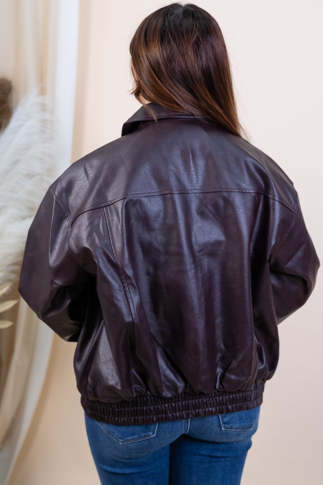 "Just A Little Edge" Jacket (Burgundy)