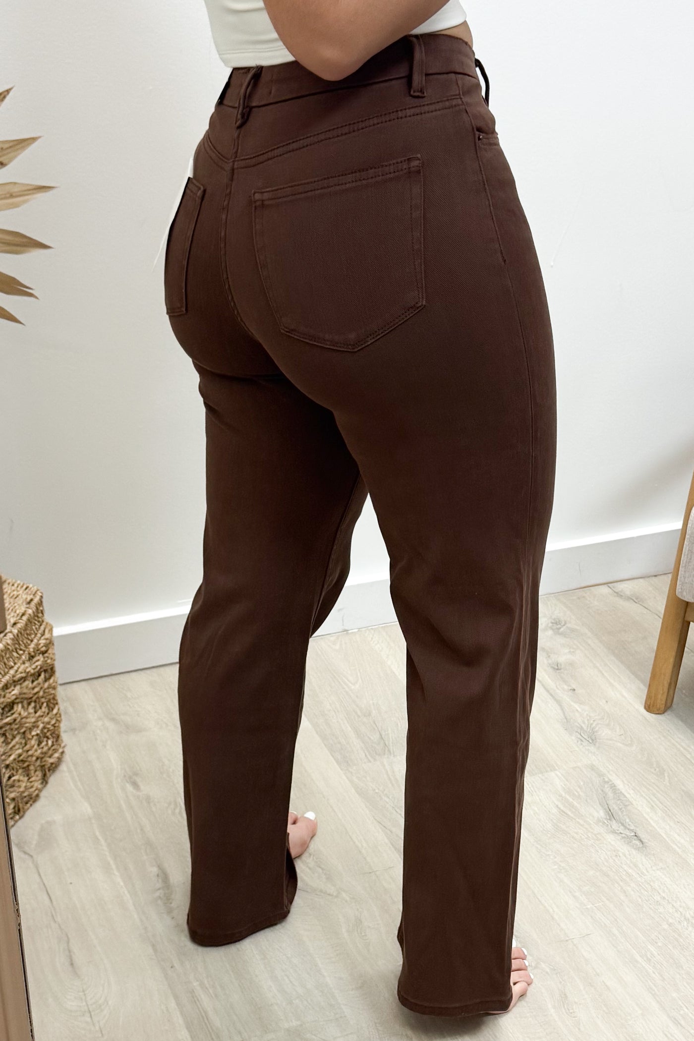 Brynn Wide Leg Jeans (Vintage Brown)