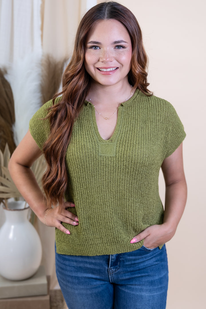 "Radiant Energy" Top (Kiwi)