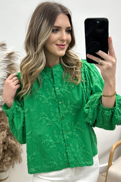 "Breaking The Silence" Button Up (Green)