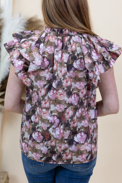 "Meant For You" Blouse (Mauve)
