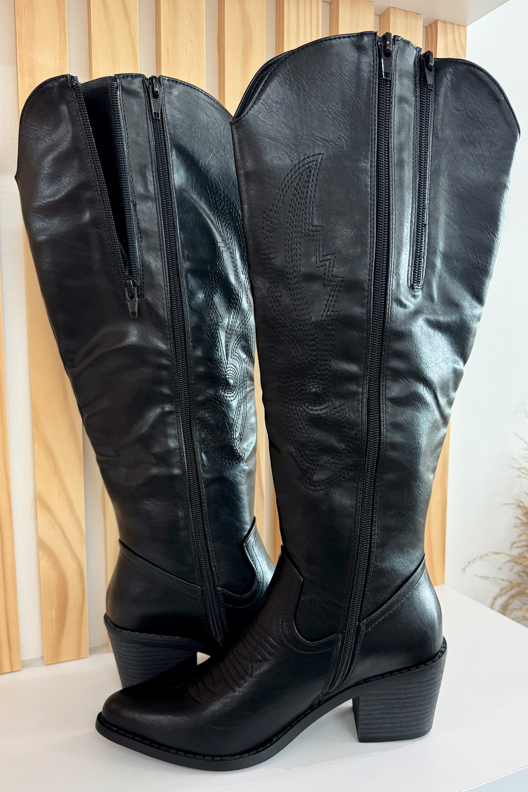 Jenna Western Boots (Black)