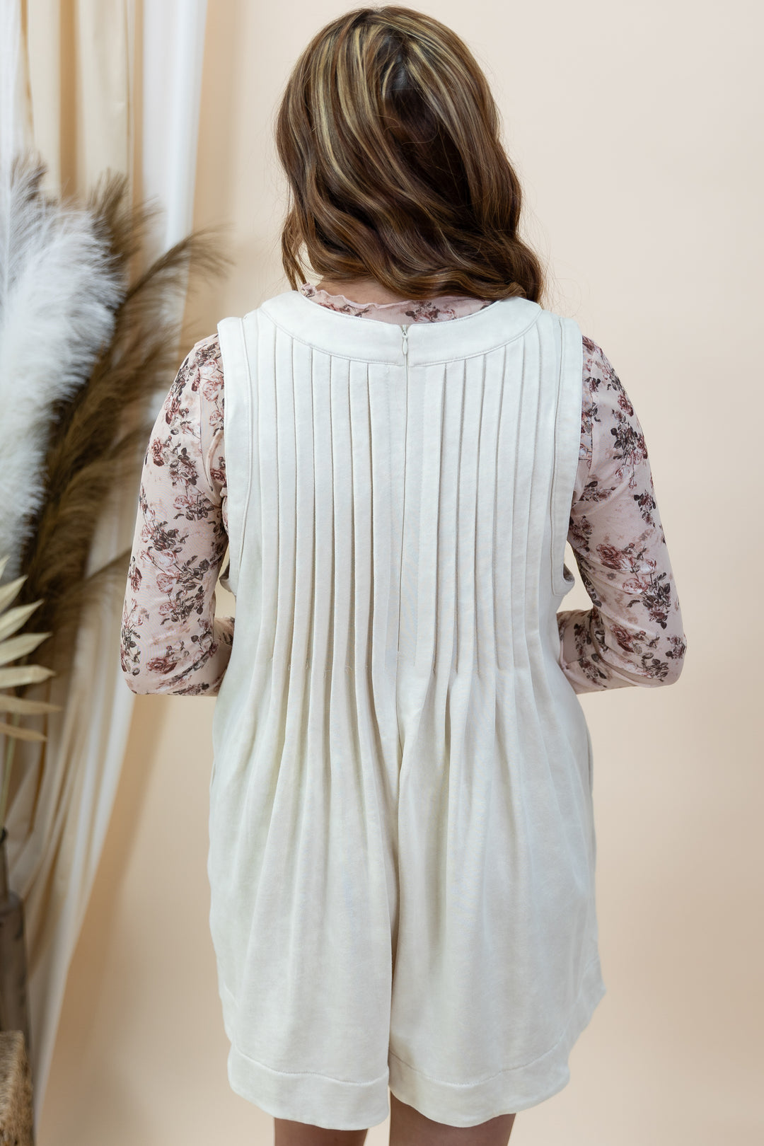 "Purposely Subtle" Romper (Cream)