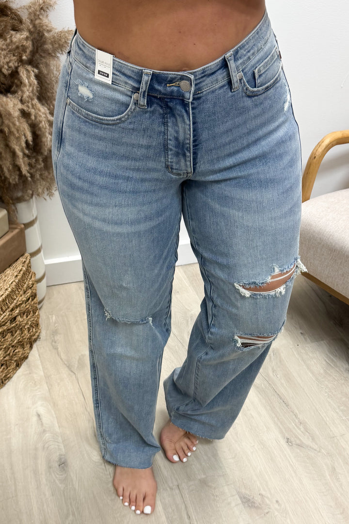 Katrina Wide Leg Jeans (Tummy Control)