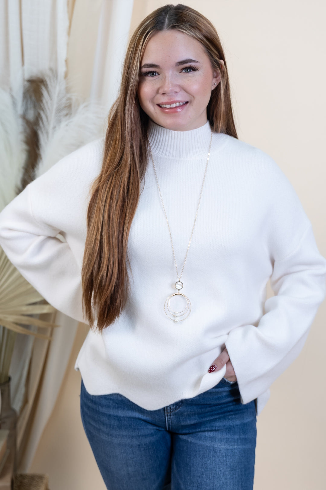 "Calling It Even" Sweater (Cream)