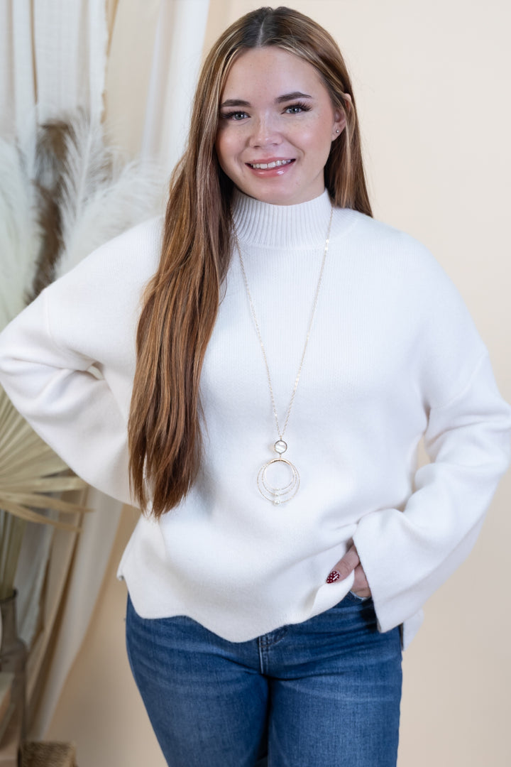 "Calling It Even" Sweater (Cream)