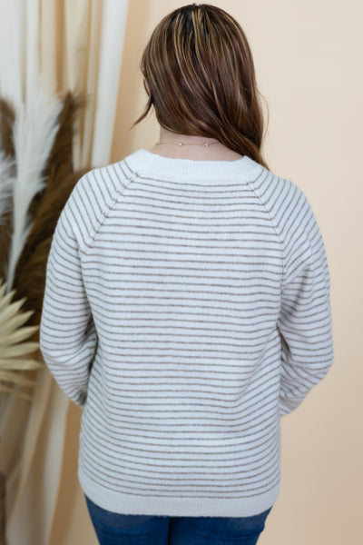 "Keep Wondering" Sweater (Taupe)