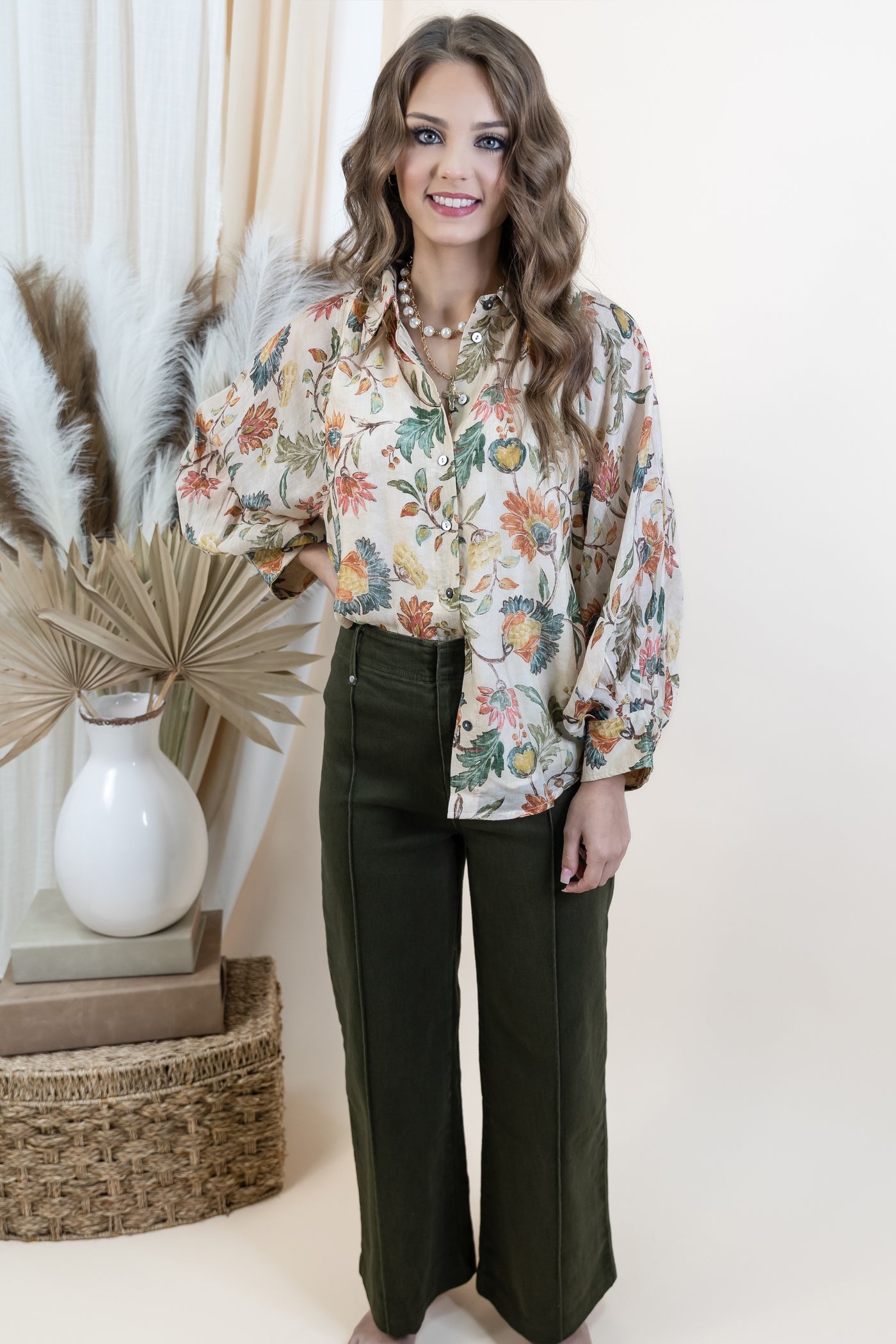 "Down To Earth" Pants (Olive)