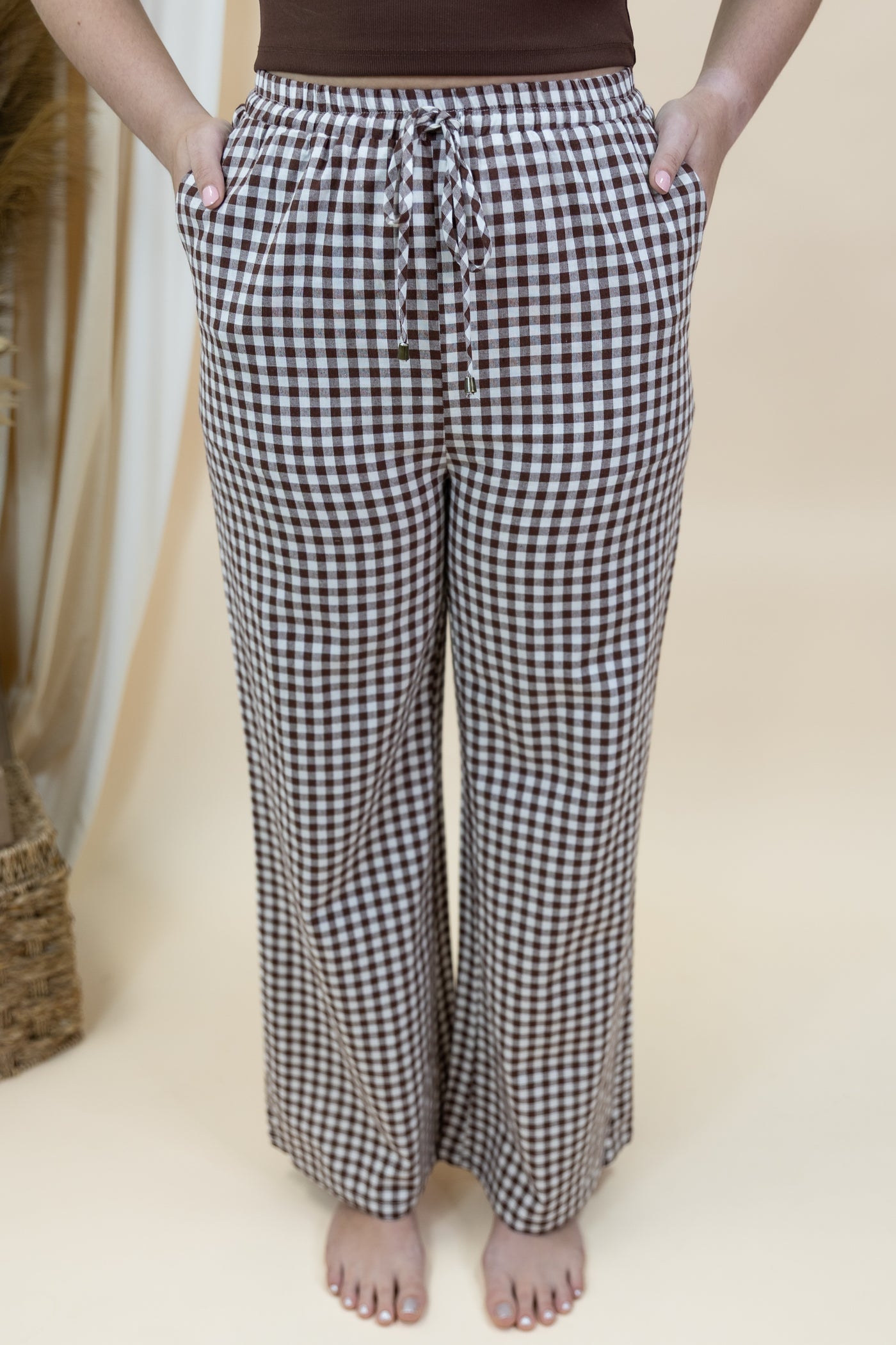 "Gotta Love It" Wide Leg Pants (Brown)