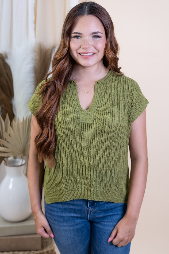 "Radiant Energy" Top (Kiwi)