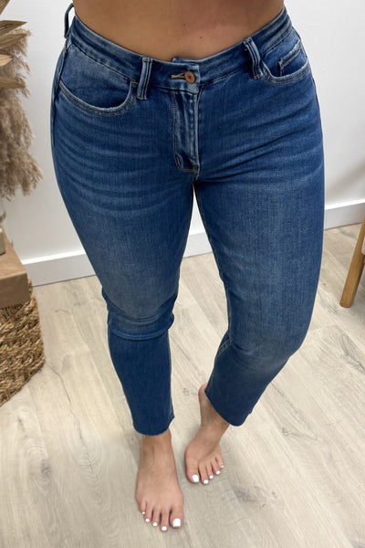Bailey Cropped Slim Straight Jeans