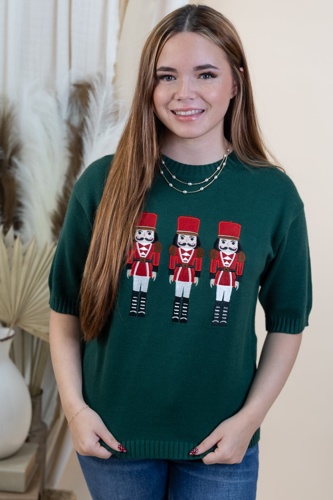 "Nutcracker Magic" Sweater (Hunter Green)