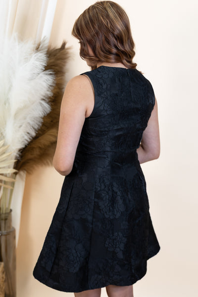 "Elegant Edge" Dress (Black)