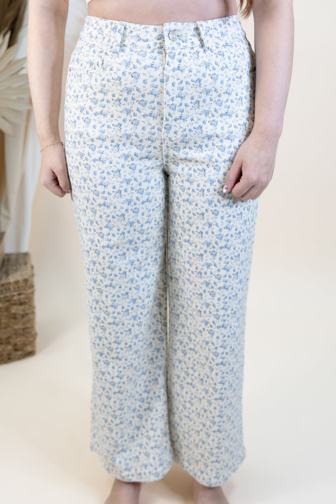 "Subtle Meadows" Pants (Blue)