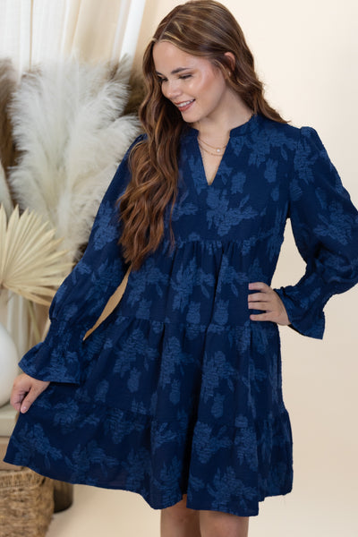 "A Gentle Life" Dress (Navy)