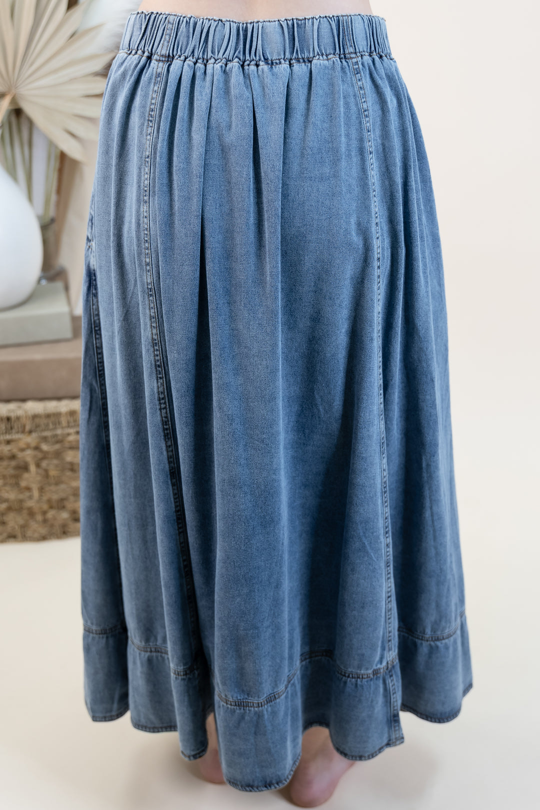 "Sweet Simplicity" Skirt (Washed Denim)
