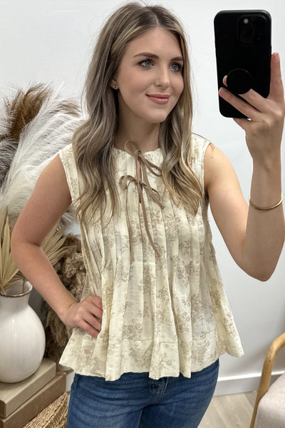 "Want You Around" Top (Taupe)