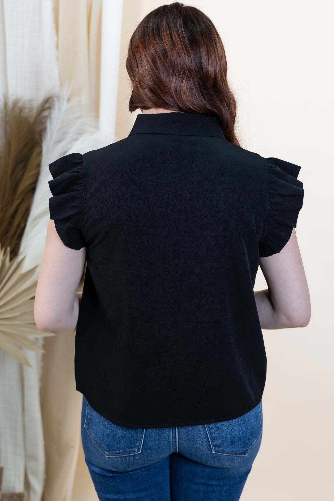 "Charmed With Grace" Top (Black)