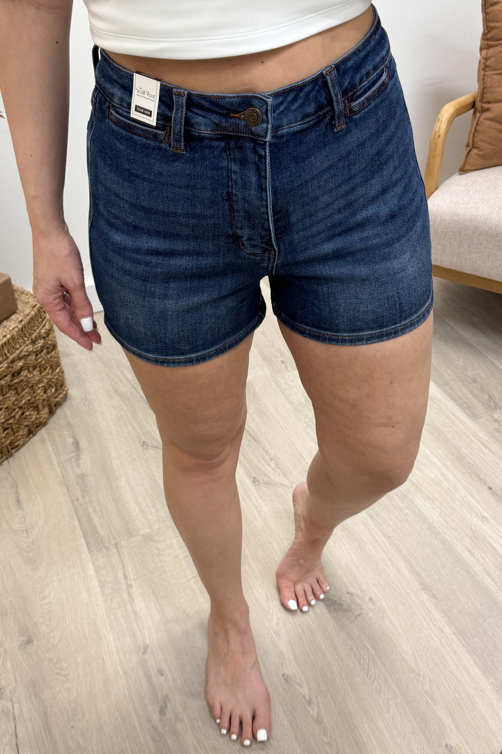 Morgan Denim Shorts (Tummy Control)