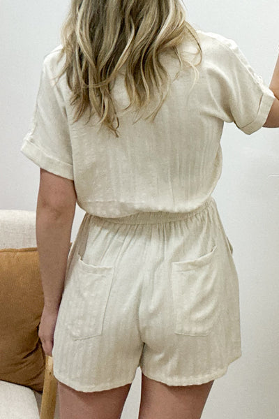 "Moments Together" Romper (Natural)