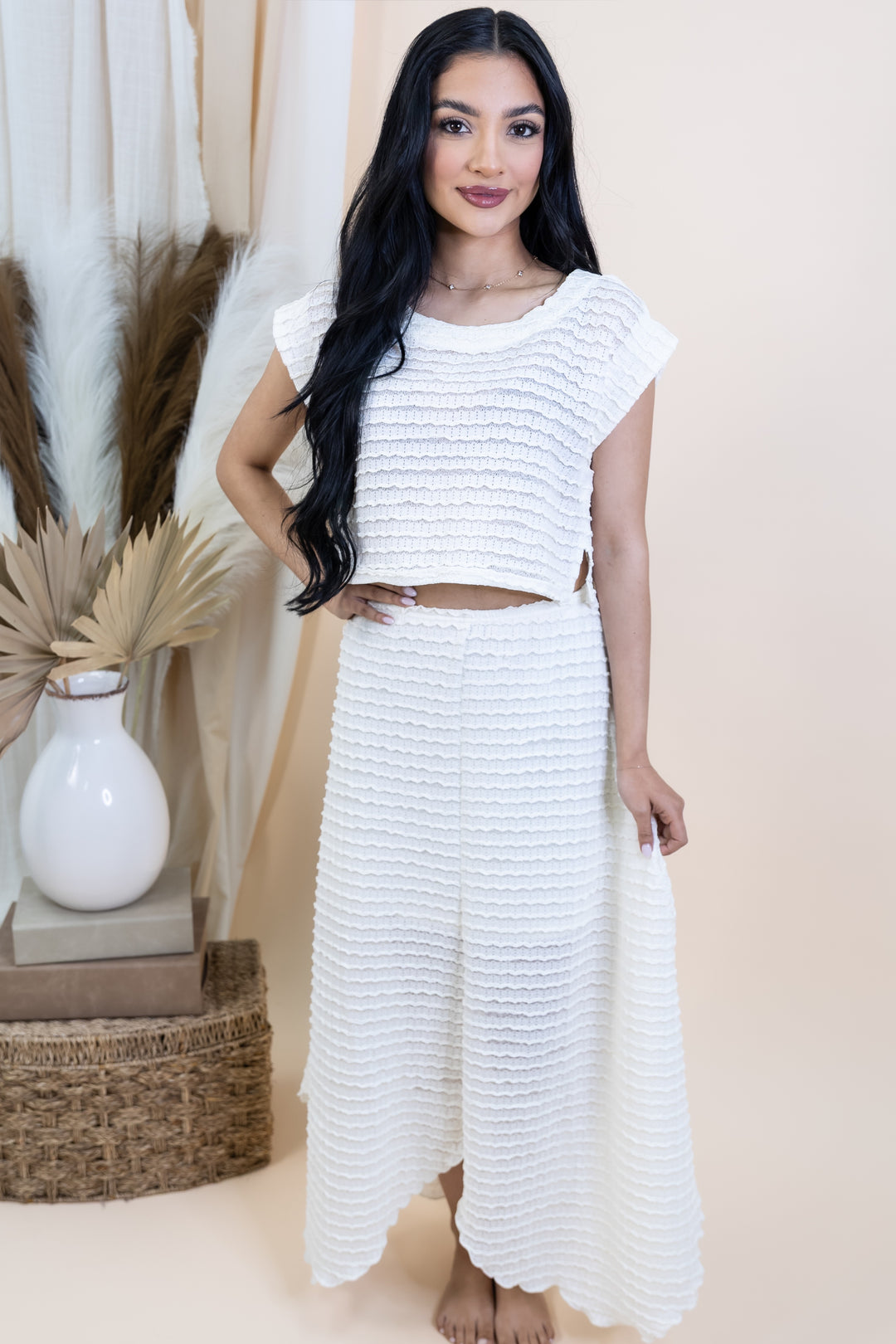 "Whispered Ruffle" Set (Ivory)
