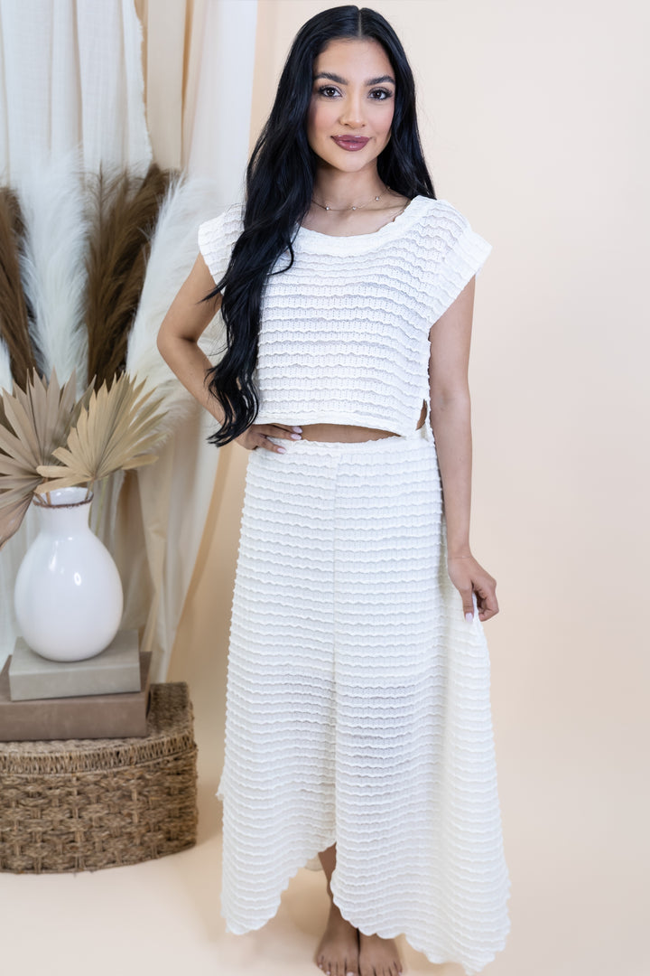 "Whispered Ruffle" Set (Ivory)
