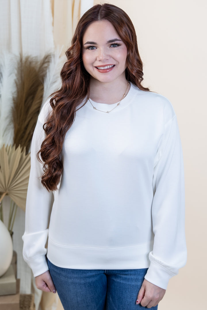 "On The Move" Sweatshirt (White)