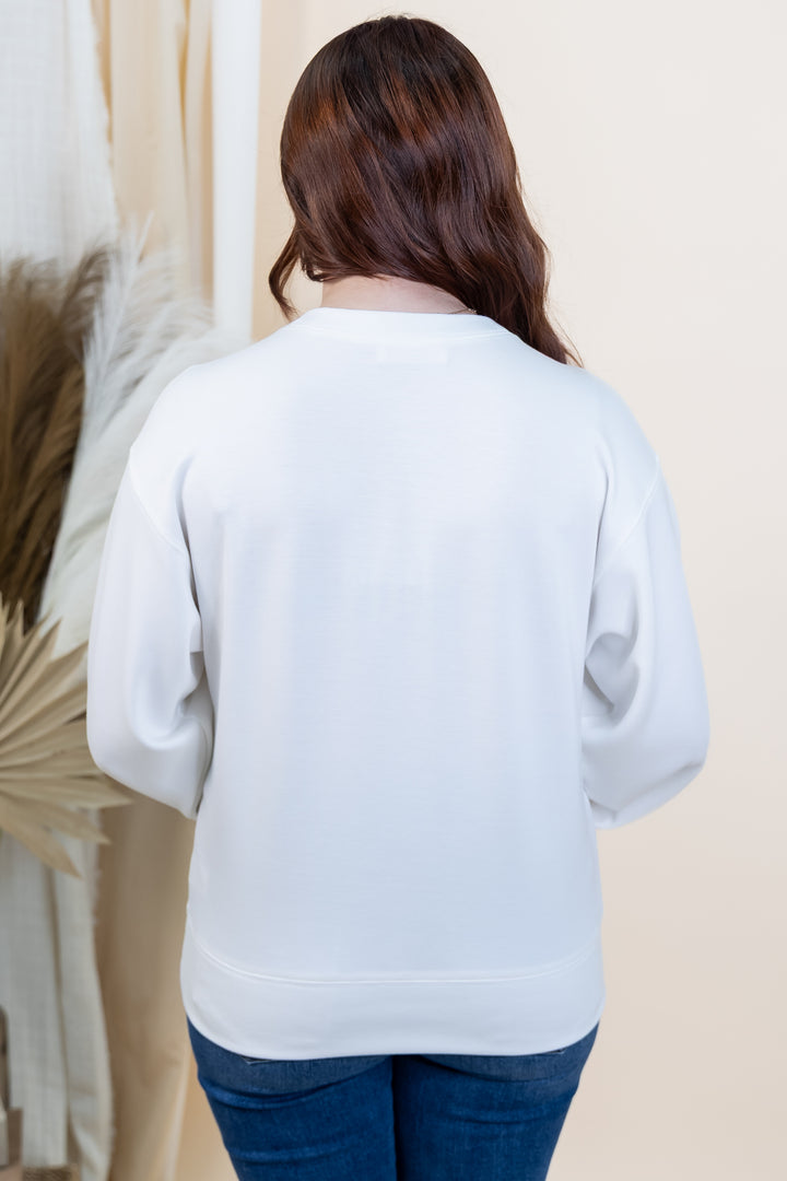 "On The Move" Sweatshirt (White)