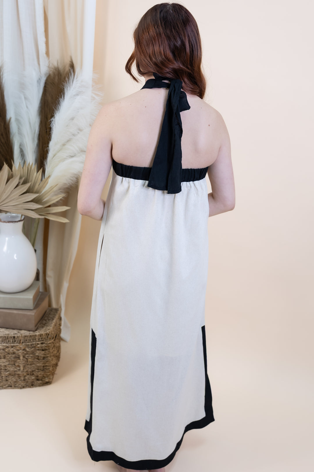 "Tie-Back Darling" Dress (Linen)
