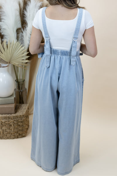 "Best Foot Forward" Jumpsuit (Light Denim)