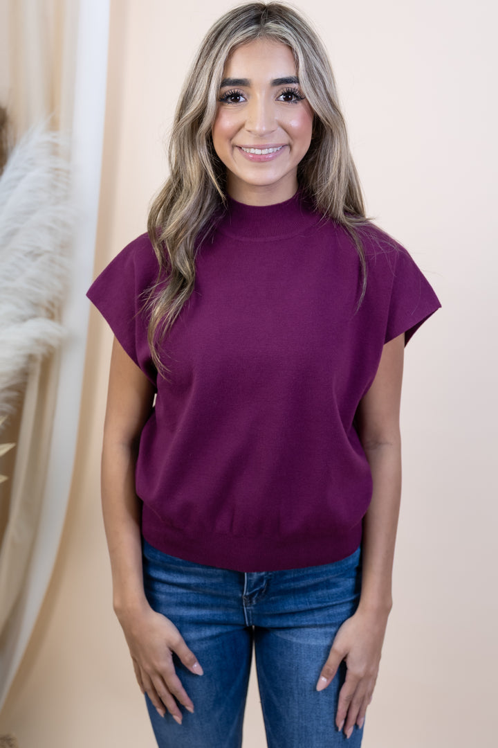 "Vision Of Charm" Top (Plum)