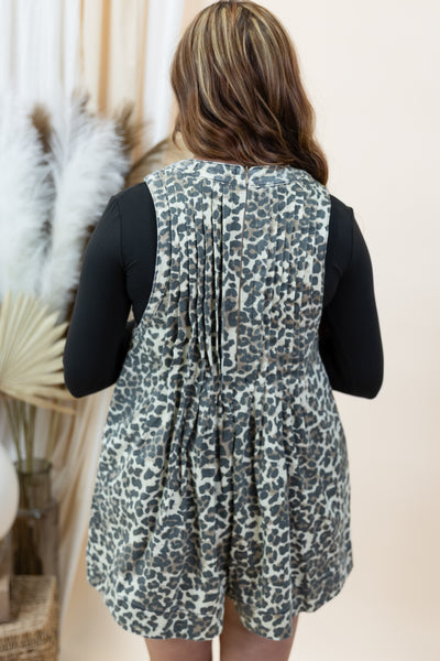 "Weekend Escape" Romper (Leopard)