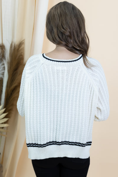 "Sweet & Certain" Sweater (Ivory)