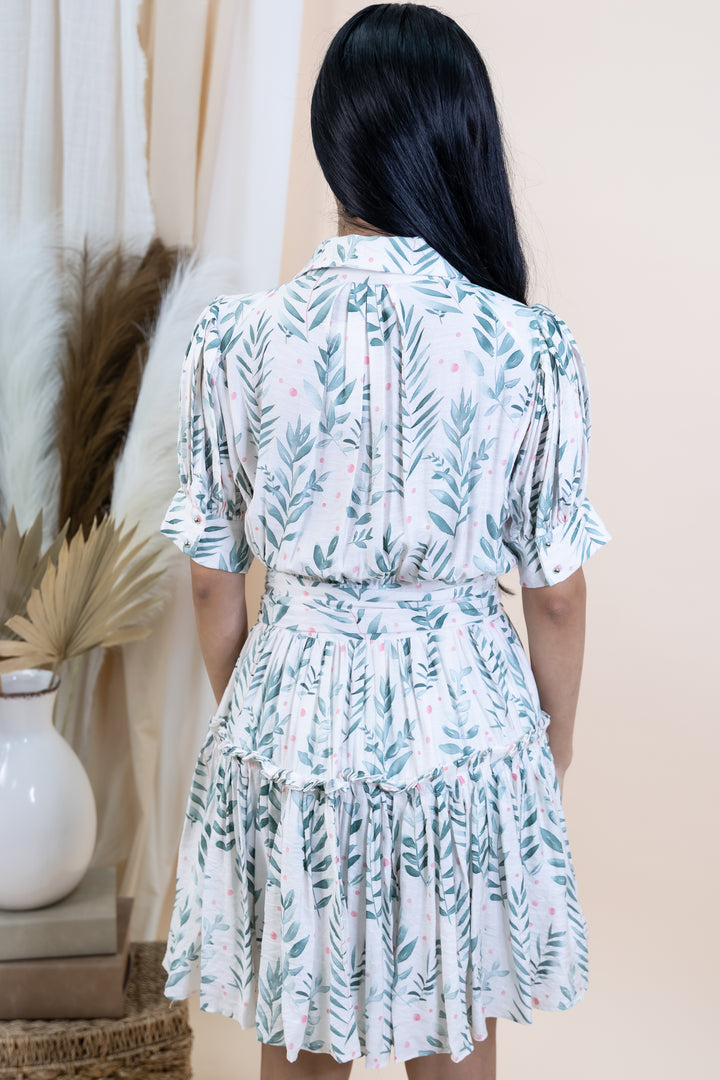 "Garden Getaway" Dress (Moss/Green Mix)