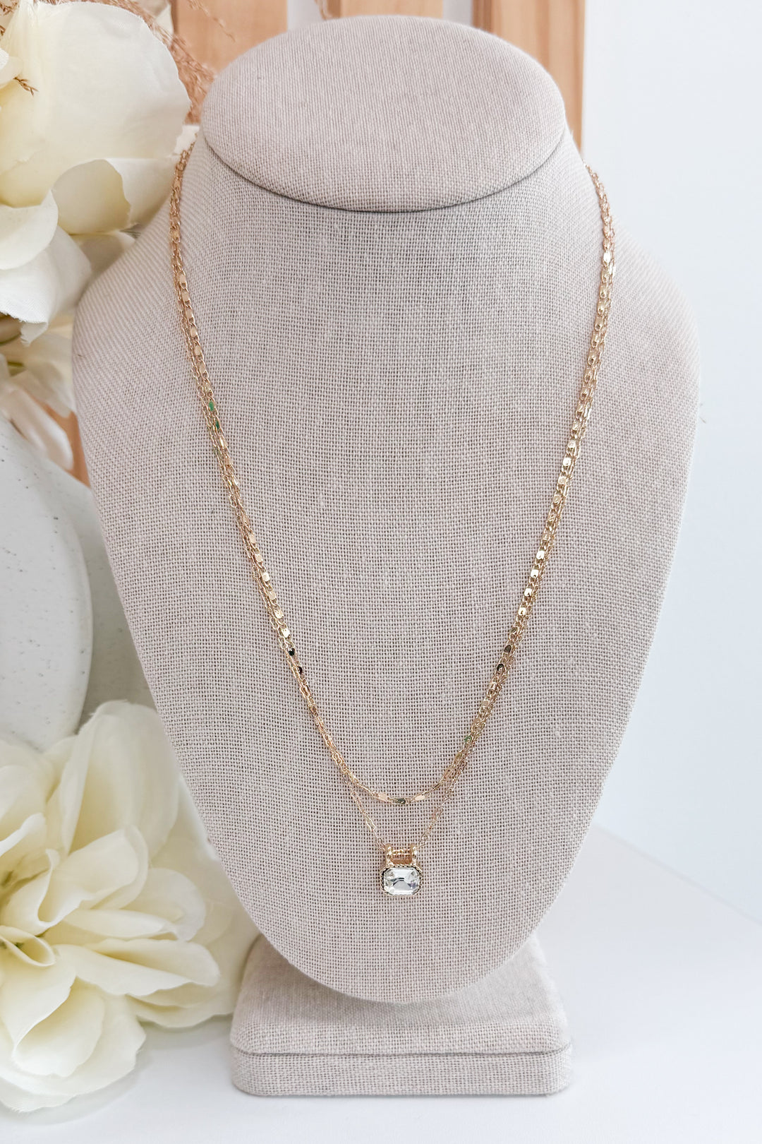 Valentin Necklace (Gold/Crystal)