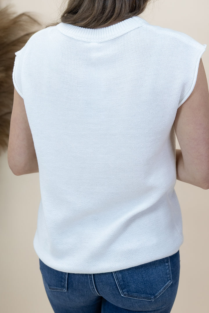 "Wherever You Are" Sweater Top (Off White)