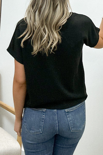 "Drop & Go" Top (Black)