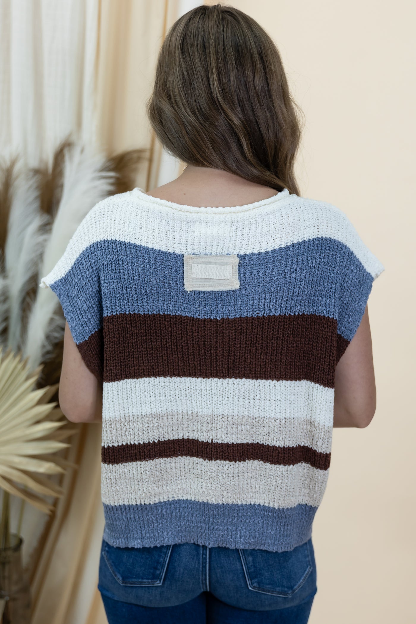 "Setting The Pace" Sweater Top (Frosted Mocha)
