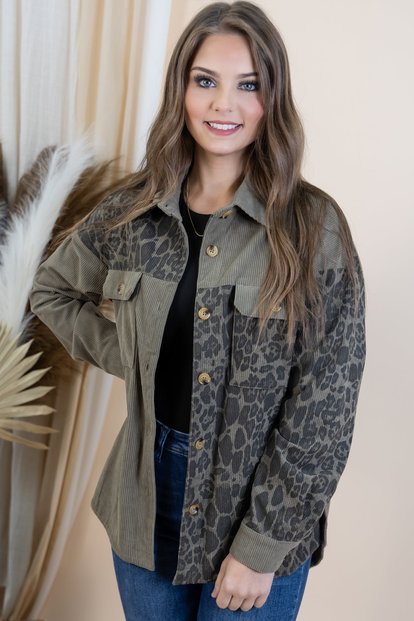 "Nothing Forgotten" Shacket (Light Olive)