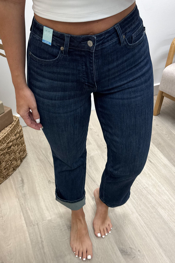 Eliza Petite Straight Leg Jeans (Tummy Control)